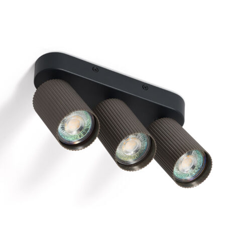 Deckenleuchte Aluminium Aritz 3 Spots Bronze