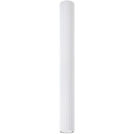 Deckenleuchte Aluminium GU10 D: 6,5 cm rund Aufputz Weiß Modern Spot Lampe Decke