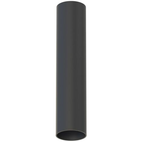 Deckenleuchte Aufputz Metall GU10 D: 4 cm rund Schwarz Modern Spot Lampe Decke