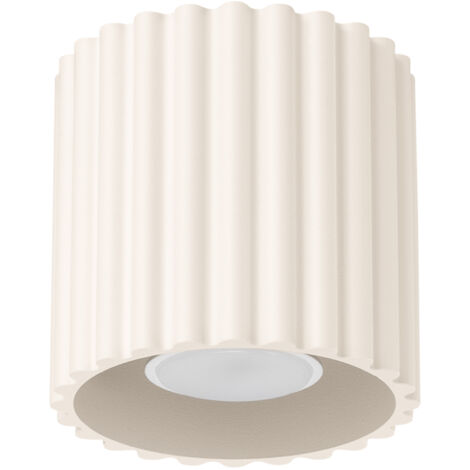 Deckenleuchte AURA 1 GU10 Beige Aluminium Sollux SL.1789