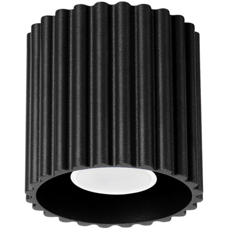 Deckenleuchte AURA 1 GU10 Schwarz Aluminium Sollux SL.1784