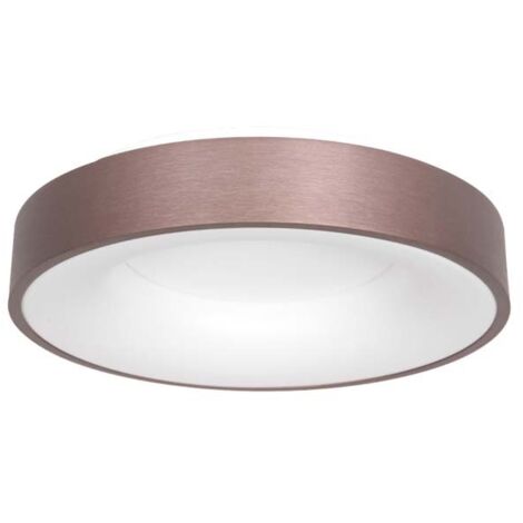 Deckenleuchte Deckenlampe bronze Wohnzimmerlampe Küchenleuchte Ring LED D 30 cm