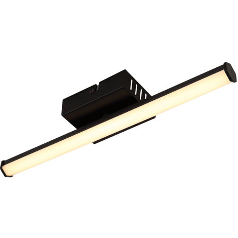 Deckenleuchte Deckenlampe Flurlampe LED Küchenleuchte schwarz opal L 34,2 cm