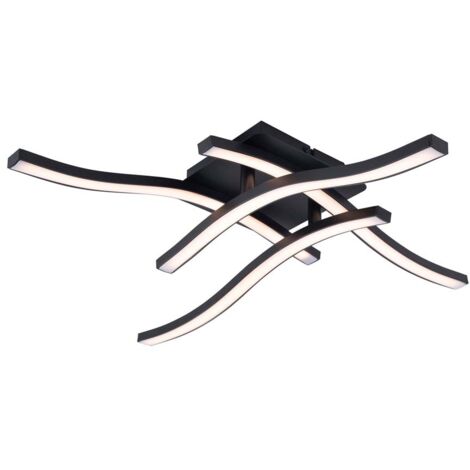 Deckenleuchte Deckenlampe Schlafzimmerleuchte satiniert 1 flammig LED 45 cm