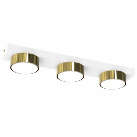 DECKENLEUCHTE DEKORATIVE LED LOFT GX53 WEISSGOLD POLIERT LAMPE