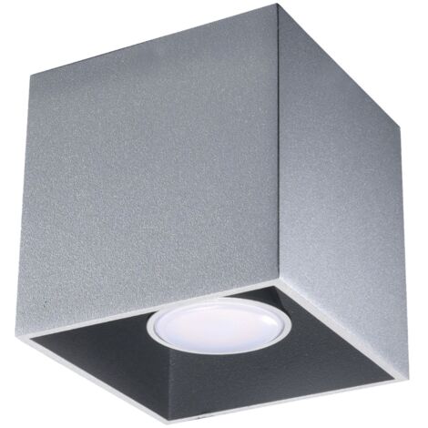 Deckenleuchte Delta 1 GU10 Grau Aluminium Lumino 00.114.24