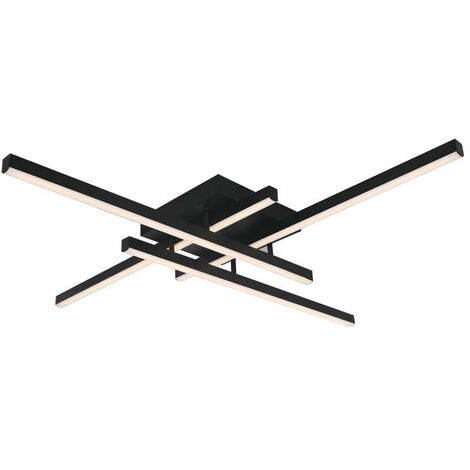 Deckenleuchte Designlampe Wohnzimmerleuchte LED TRIAC Dimmer schwarz L 88 cm