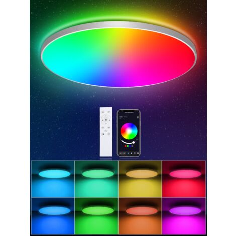 Deckenleuchte Dimmbar RGB Bluetooth Fernbedienung APP-Steuerung