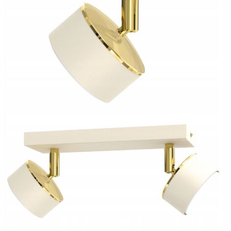 DECKENLEUCHTE ECRU BEIGE GX53 POLNISCH MODERNE LAMPE 2-POINT