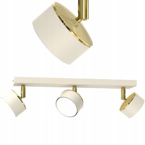DECKENLEUCHTE ECRU BEIGE GX53 POLNISCH MODERNE LAMPE 3-PUNKT