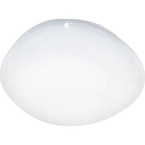 Deckenleuchte, gewölbt, Sileras-Z, LED-Dimmer, weißer Kristalleffekt, Eglo