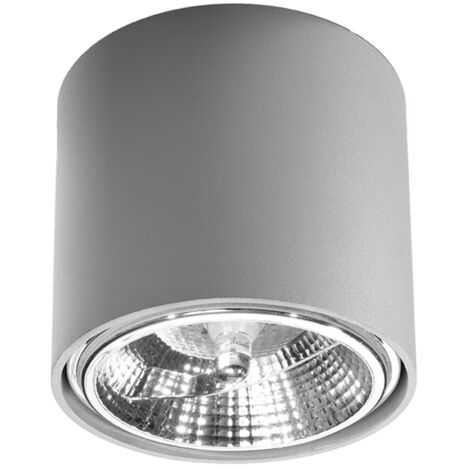 Deckenleuchte Hester 1 GU10 ES111 Grau Alu Lumilo 06.589.96
