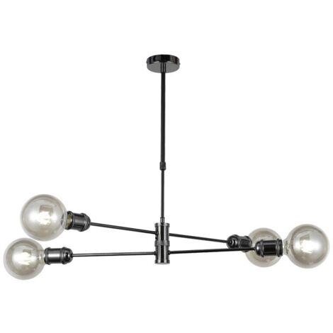 Deckenleuchte Horizon Graphit 4 Lichter CRISTALRECORD 99-894-27-280