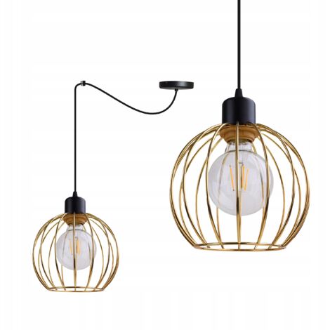 Deckenleuchte Kronleuchter Golden Spider Loft