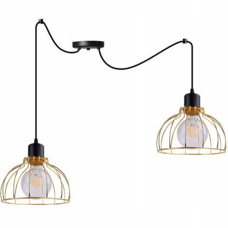 Deckenleuchte Kronleuchter Golden Spider Loft