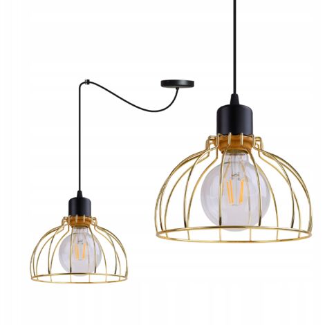 Deckenleuchte Kronleuchter Golden Spider Loft