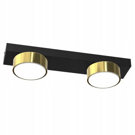 DECKENLEUCHTE LED LOFT GX53 SCHWARZ GOLD POLNISCH DEKORATIV MODERN