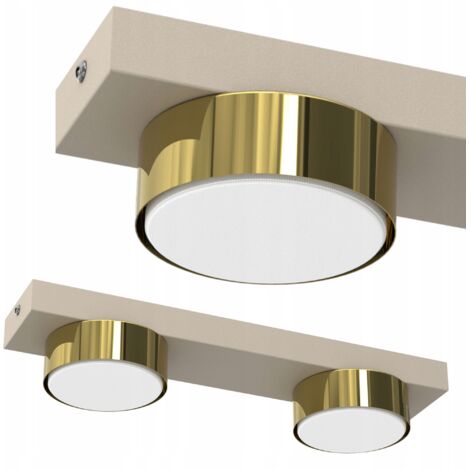 DECKENLEUCHTE LED PLAFON LOFT GX53 KASHMERE GOLD POLISH DEKORATIVE LAMPE 2-flammig