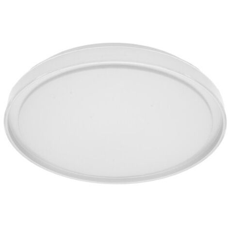 Deckenleuchte LED weiß / silber 60 W 3000-4200-6500 K 5400 lm (Ø50 x 50 x 7 cm) mit Fernbedienung und Speicher