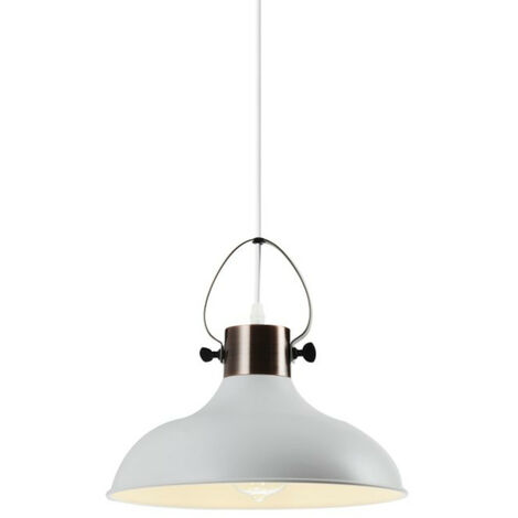Deckenleuchte Mees 240V E27 Ø 30 cm Weiß