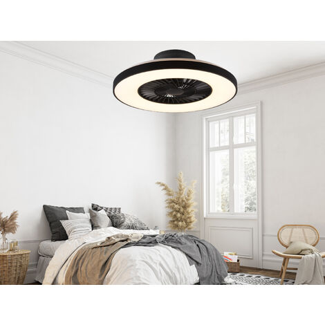 Deckenleuchte mit Ventilator HALMSTAD Fernbedienung & Nachtlicht Ø 59cm