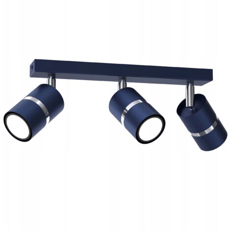 DECKENLEUCHTE PLAFON STRIP SPOT MARINEBLAU GU10 LED