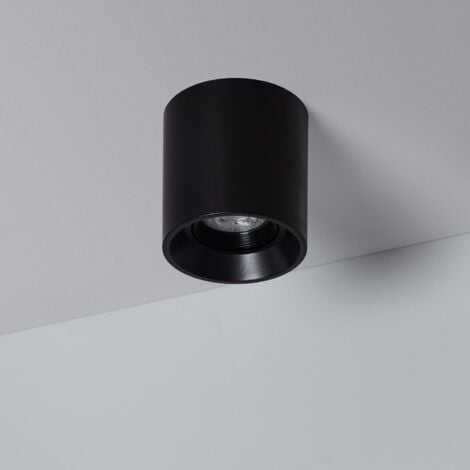 Deckenleuchte Schwarz mit GU10 Glühbirne Space 4000K Neutralweiß