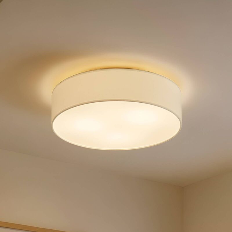 Deckenleuchte Sebatin mit E27-LED, 50 cm, creme - C41227NK.CRM.CTC.50