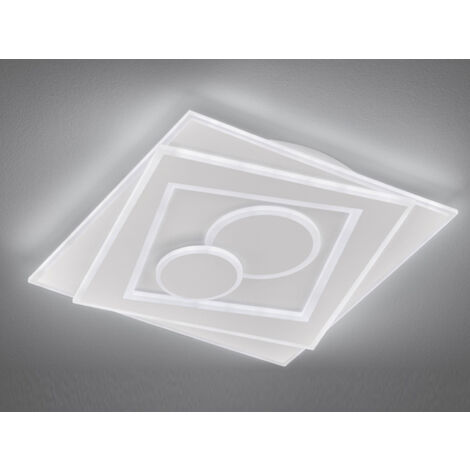 Deckenleuchte Wohnzimmerleuchte LED Dimmbar Fernbedienung Lampe 50x50 cm