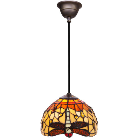 Deckenpendelleuchte kleinerer Durchmesser 20 cm mit Kabel der Belle Amber-Serie