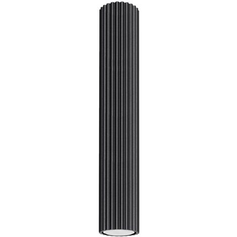 Deckenspot Aluminium rund D: 6,5 cm Aufputz Schwarz GU10 Modern Spot Lampe Decke Deckenlampe
