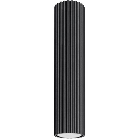 Deckenspot Aufputz Aluminium GU10 rund Ø 6,5 cm Schwarz Modern Spot Lampe Decke Deckenleuchte