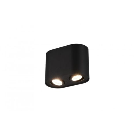 Deckenstrahler 2 verstellbare GU10 Spots Cookie Black Trio Lighting