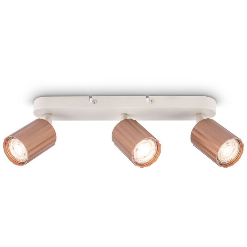 B.k.licht - Deckenstrahler Deckenleuchte Deckenlampe Schlafzimmer Schwenkbar 3-flammig