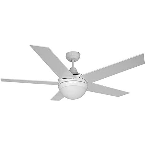 Deckenventilator Adriatic-Modell, weiße Farbe, Leistung 60 W, Flügel ø132 cm, mit EDM-Fernbedienung