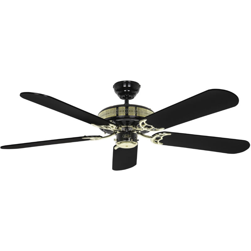 Deckenventilator Black Magic 132 cm mit Zugkette