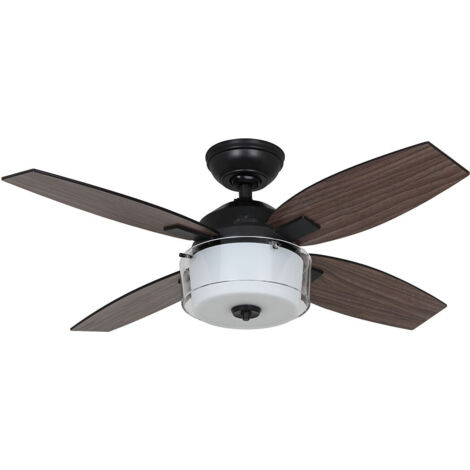 Deckenventilator Central Park Stahl mit Licht