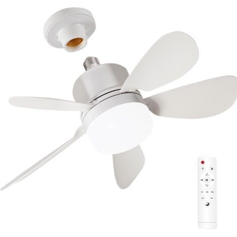 Deckenventilator - Energiesparende LED-Lampe  Leise, Einstellbare Helligkeit, Mit Fernbedienung, Geeignet Für Büro, Restaurant Oder Zuhause