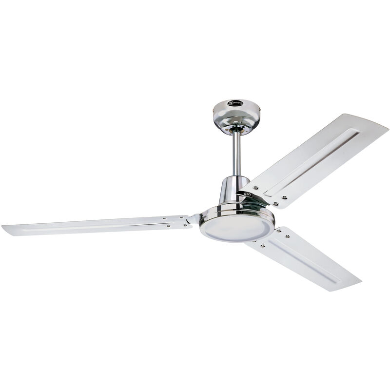 Westinghouse - Ventilateur de plafond Industrial Chrome 122 cm