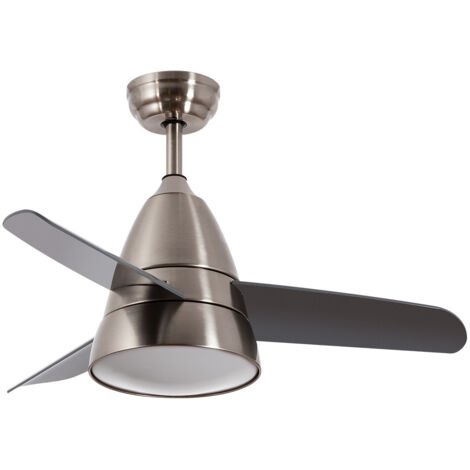 Deckenventilator Lautlos Industrial Silber 91cm DC-Motor  Silber CCT , , Wifi: