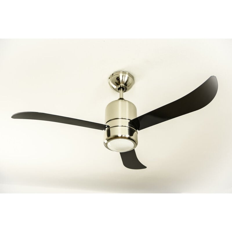 Deckenventilator Loft Schwarz 112 cm mit Licht