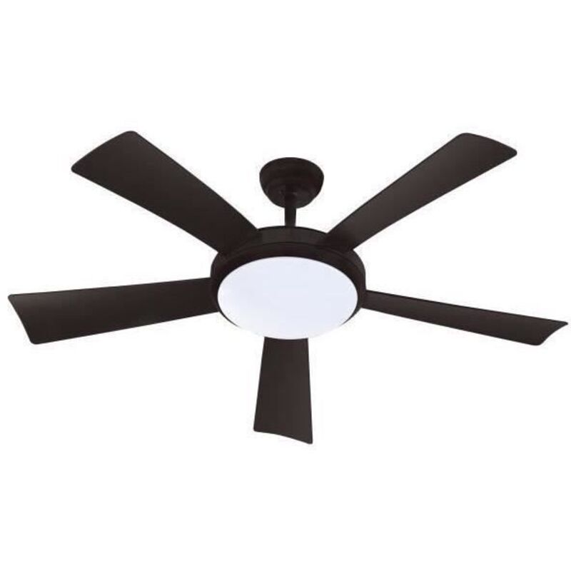 FARELEK Wallis - Ventilator de Decke (38 W, Durchmesser 1320 mm, Typ de Konstruktion de schwarzes Holz, remotecontrol, Wähler de Geschwindigkeit,