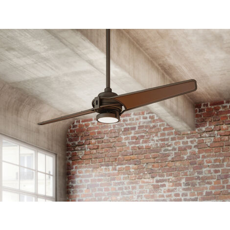 Deckenventilator mit LED Licht und Fernbedienung, Bronzefarbig, Ø 142cm