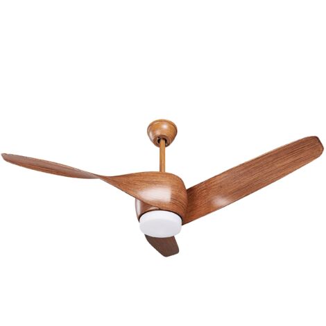Deckenventilator mit Licht Braun Metall Fernbedienung 3 Flügel 3 Geschwindigkeitsstufen 3 Farbtemperaturmodi Timer Wohnzimmer Büro Flur