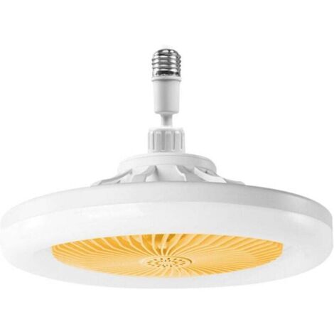 Deckenventilator mit Licht, Deckenventilator mit Fernbedienung, leiser Deckenventilator (gelb)