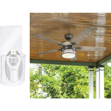 Deckenventilator mit Licht und Fernbedienung, Outdoor geeignet IP44, Ø 152cm