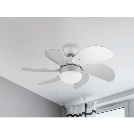 Deckenventilator mit Licht & Zugschalter, 3 Stufen Winterbetrieb Ø76cm