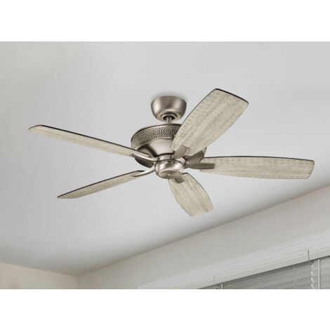 Deckenventilator MONARCH II Ø 132cm mit 2-farbigen Echtholzflügeln