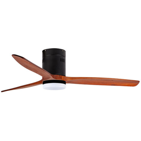 Deckenventilator Orbegozo mit LED-Licht  Fernbedienung  Leise  3 Holzblätter von 132 cm  Winter-Sommer-Modus