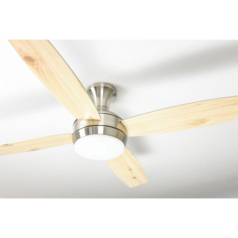 Deckenventilator Saturn Nickel mit Licht & Fernbedienung